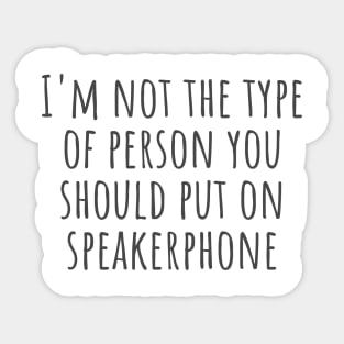 Speakerphone Sticker